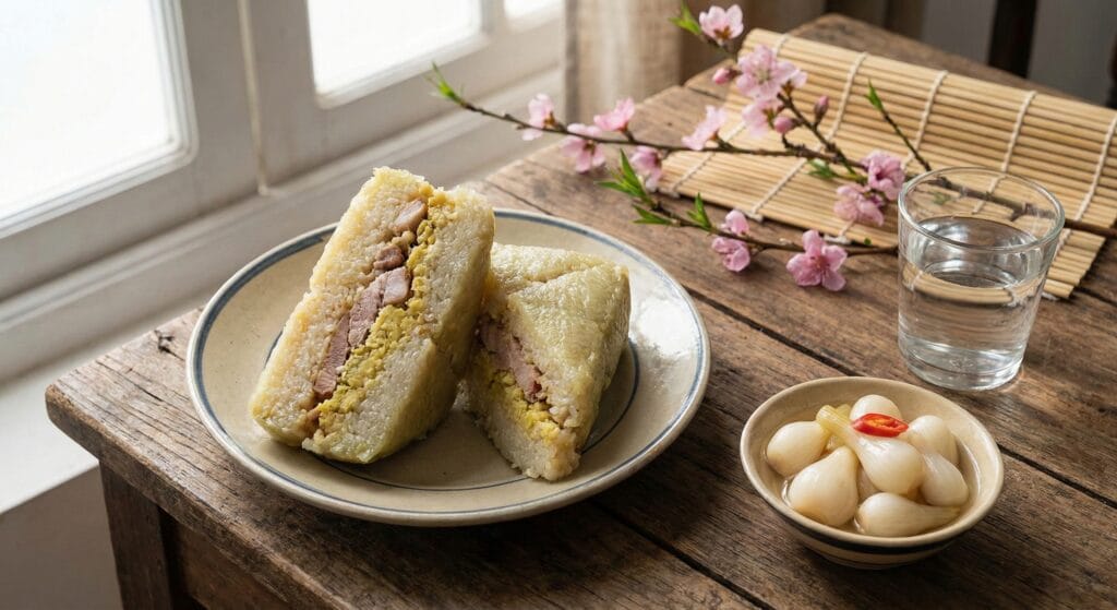 cao huyet ap an banh chung