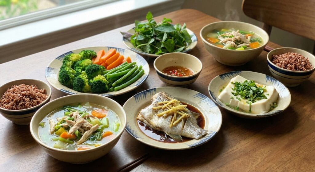 Chế độ ăn uống lành mạnh cho người ung thư ngày tết