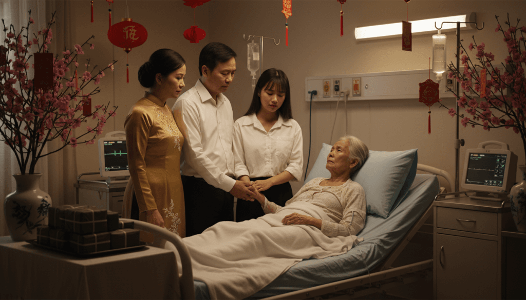Người bị ốm đau trong đầu năm mới