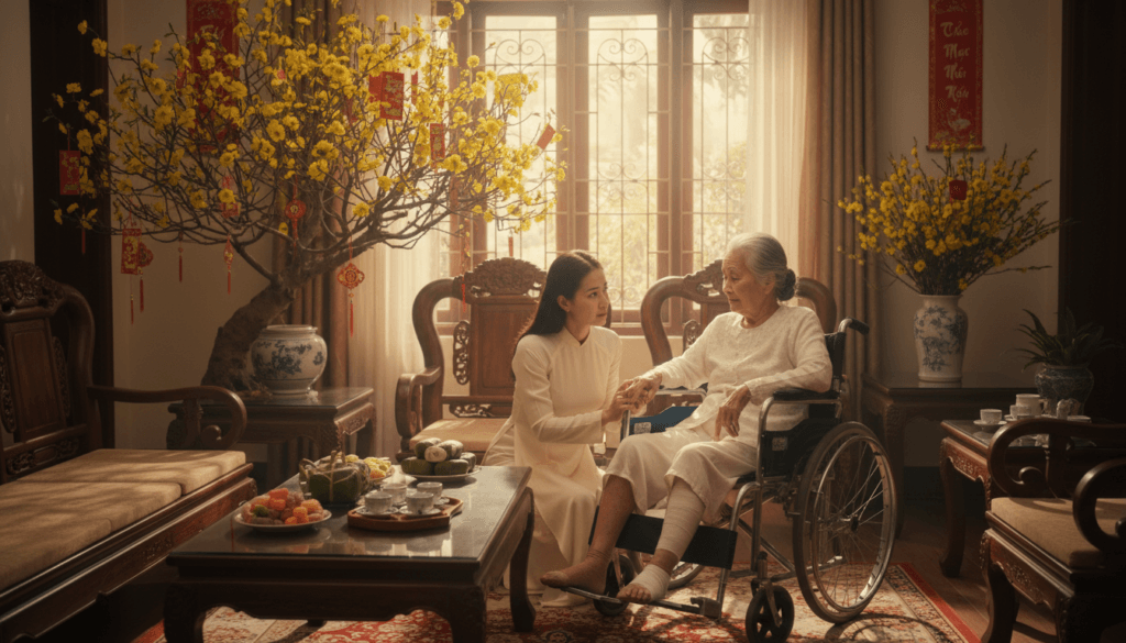 Thay băng vết thương tại nhà dịp Tết