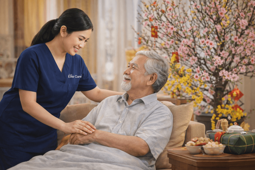 giá chăm người bệnh tại nhà Tết 2026 tại Elite Care