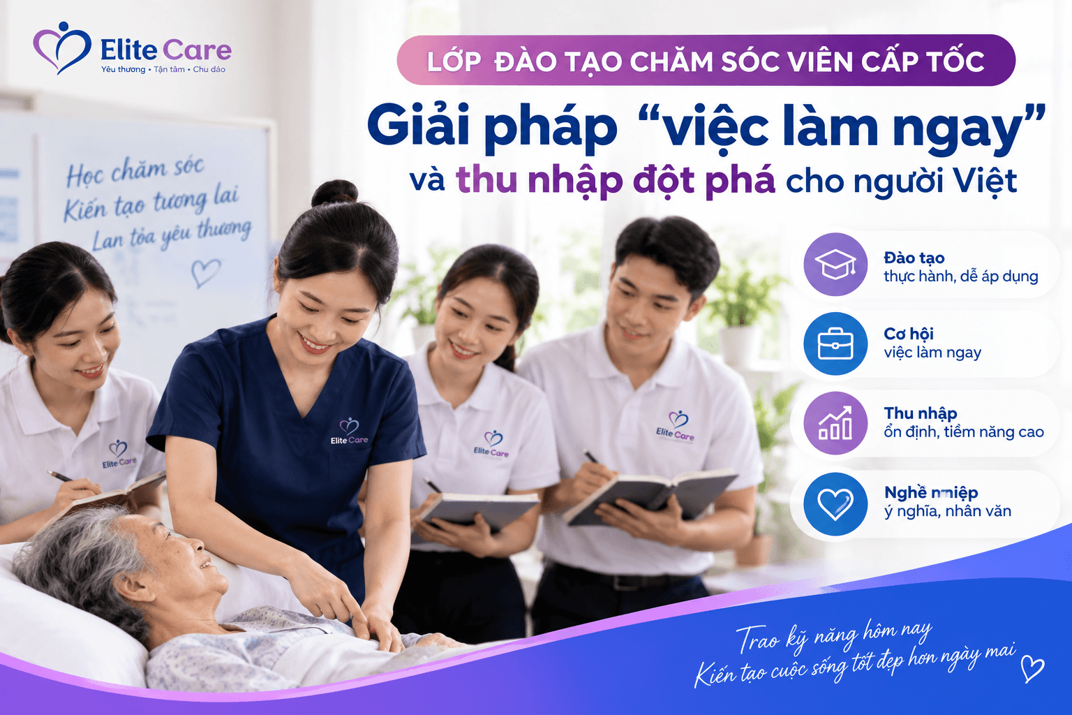 lớp đào tạo chăm sóc viên cấp tốc