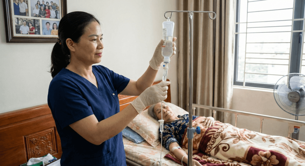 truyền dịch đúng cách để đảm bảo sức khoẻ cho bệnh nhân ung thư