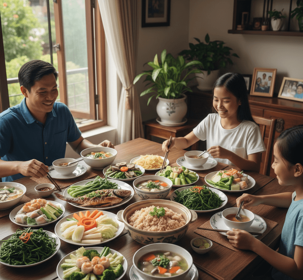 món ăn phòng ngừa đột quỵ trong bữa cơm gia đình Việt