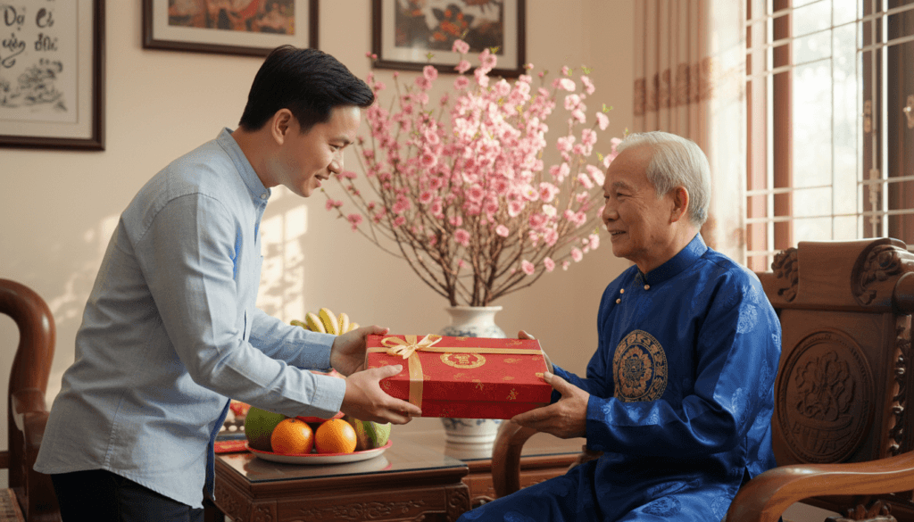 Món quà tết cho người cao tuổi