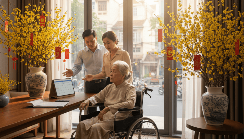 Tìm Người Chăm Sóc Bệnh Nhân Tại Nhà TP.HCM Trực Tết 2026