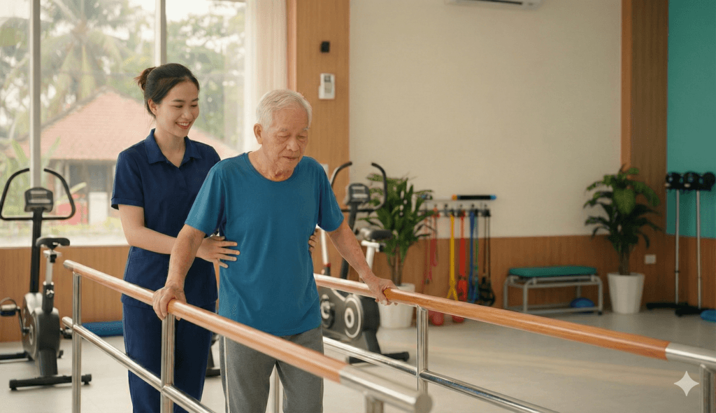 việc tập luyện nhẹ nhàng và đúng kỹ thuật sẽ giúp tâm lý người bệnh