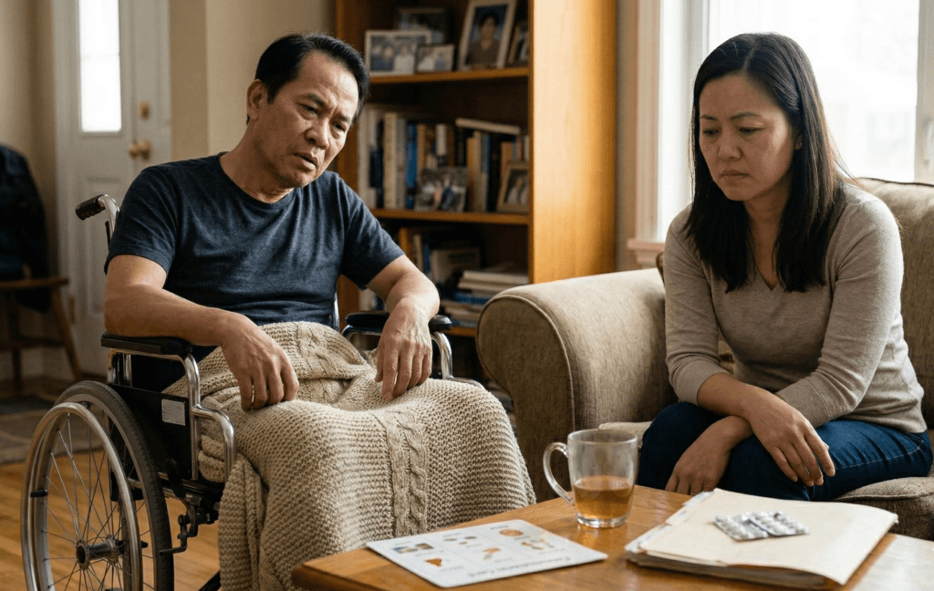 cách giao tiếp với người bệnh sau đột quỵ