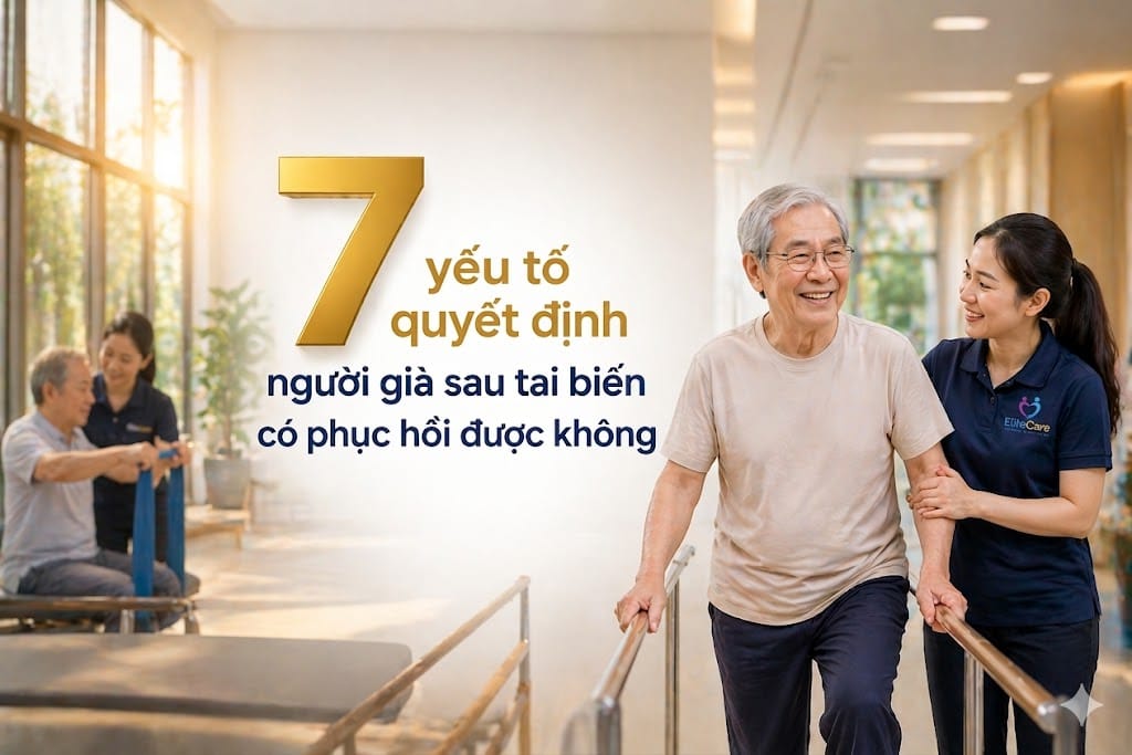 7 yếu tố quyết định người già sau tai biến có phục hồi được không