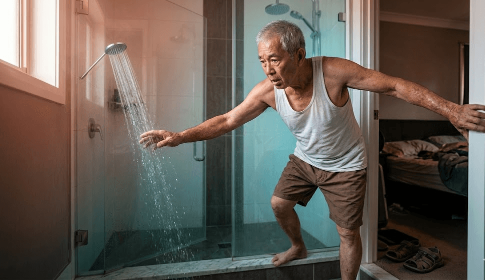 đột quỵ khi tắm