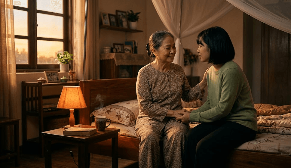 cách giúp người già ngủ ngon 