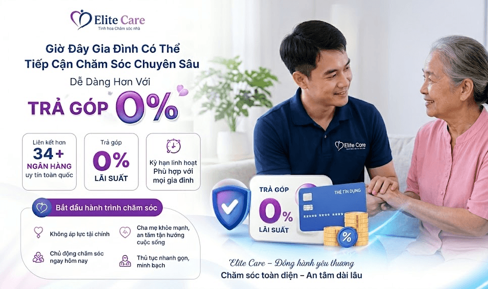 chăm sóc người già trả góp 0%