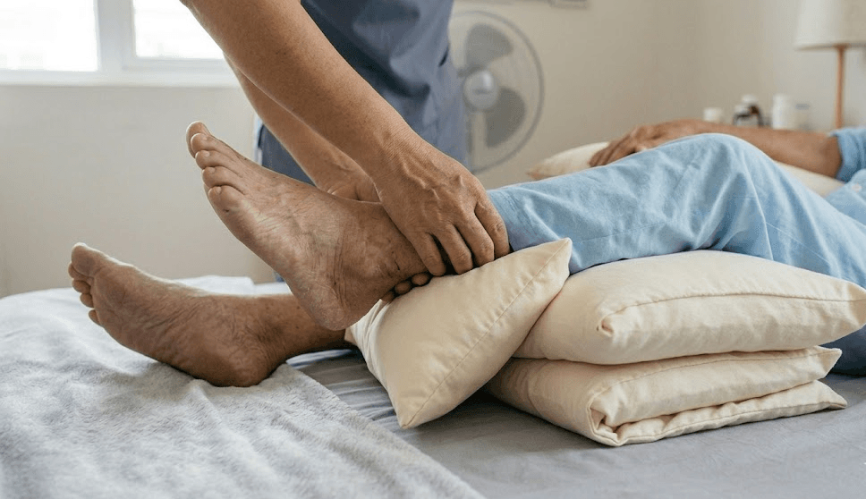 cách kê gối cho người liệt 