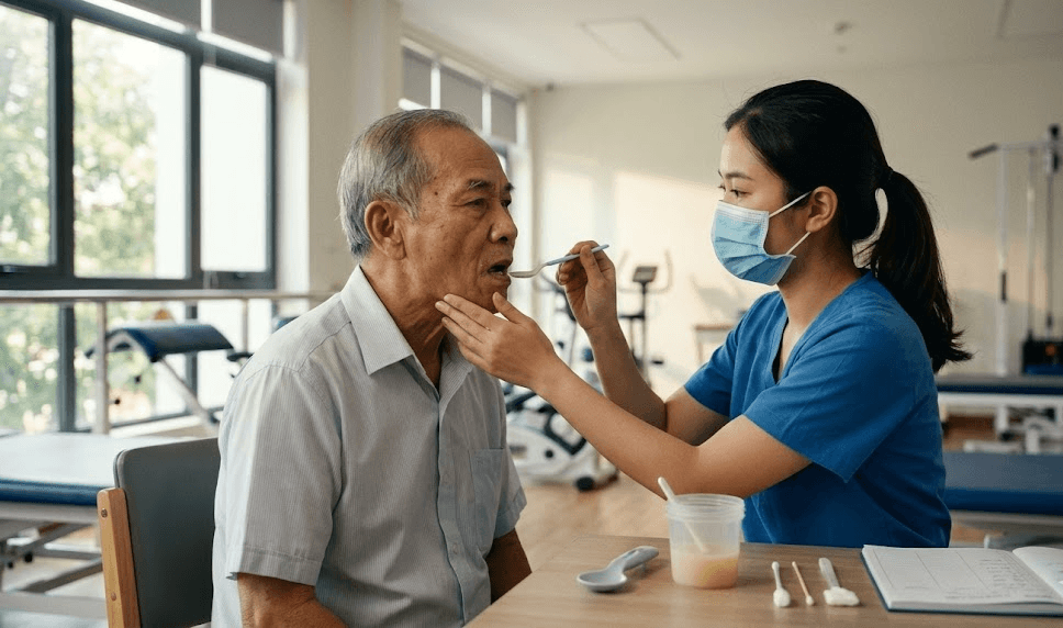 Chăm sóc bệnh nhân tai biến không nuốt được