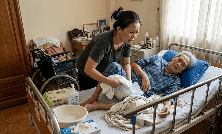 Cảnh Báo 9 Sai Lầm Điển Hình Khi Vệ Sinh Cho Người Tai Biến Khiến Bệnh Nhân Dễ Bị Loét, Nhiễm Trùng Và Nhanh Suy Kiệt