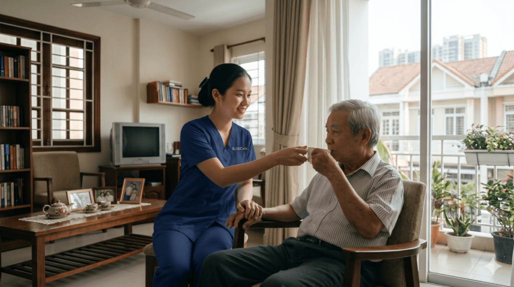 Con cái bận rộn chăm cha mẹ già thế nào