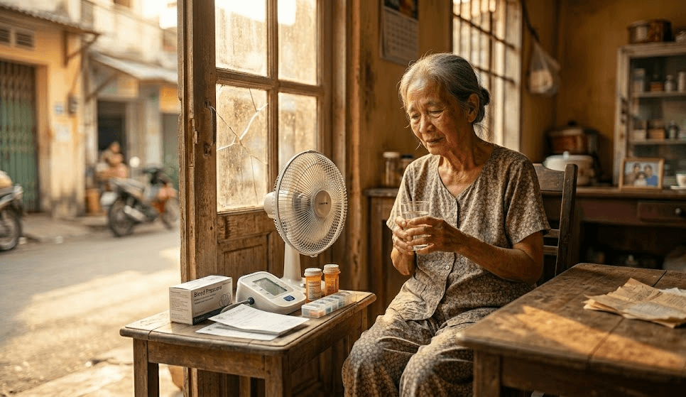 nắng nóng gây đột quỵ