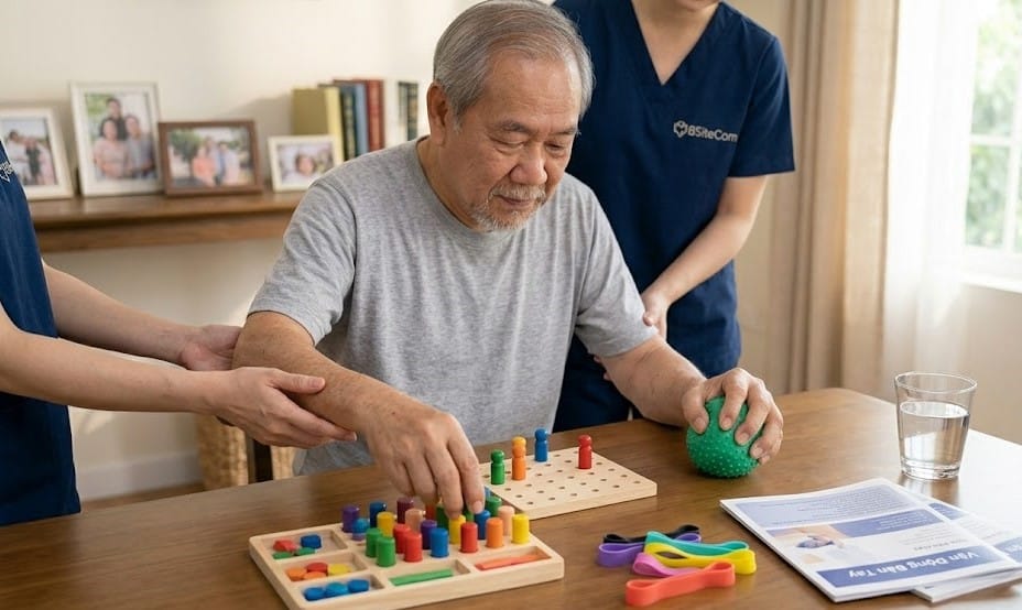 tập cầm nắm sau tai biến