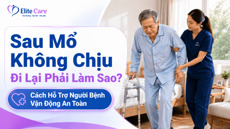 sau mổ không chịu đi lại