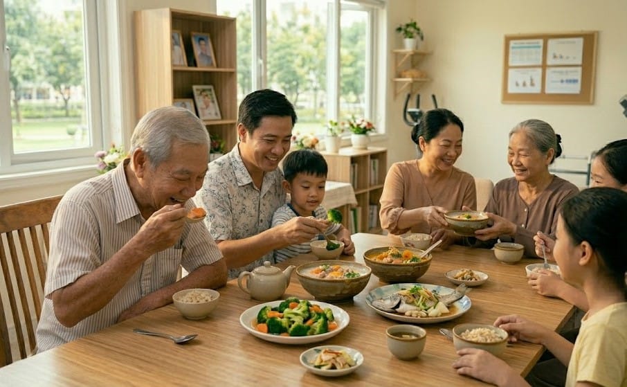 món ăn mềm dễ tiêu hóa cho người già