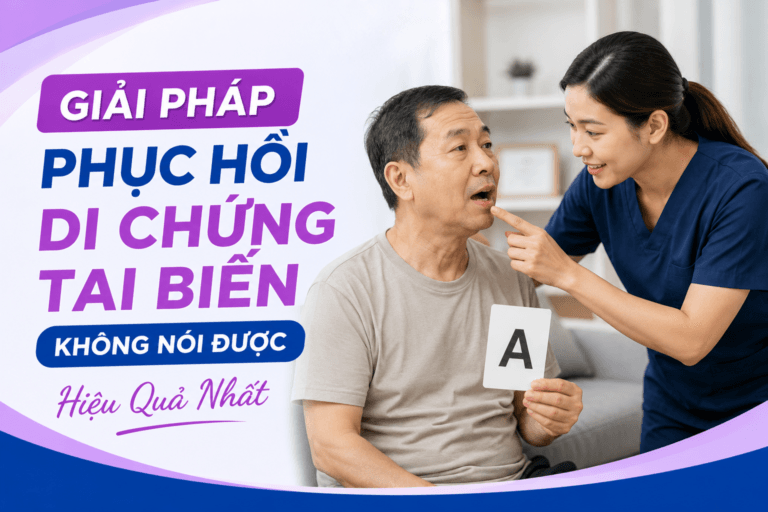 di chứng tai biến không nói được