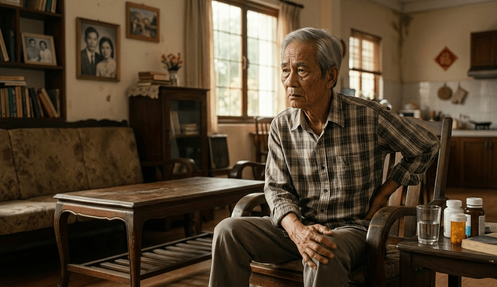 người già hay cáu gắt 
