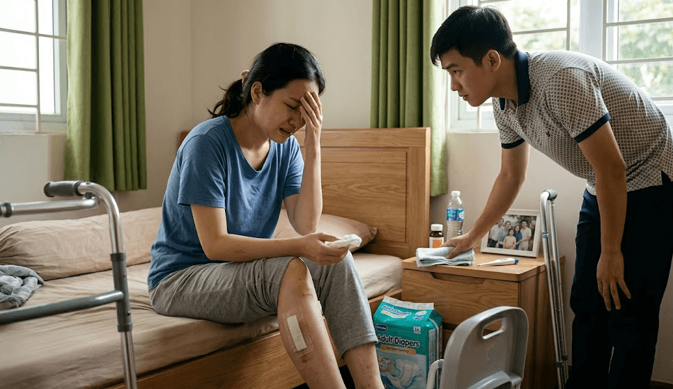Người Bệnh Sau Mổ Không Tự Đi Vệ Sinh Được
