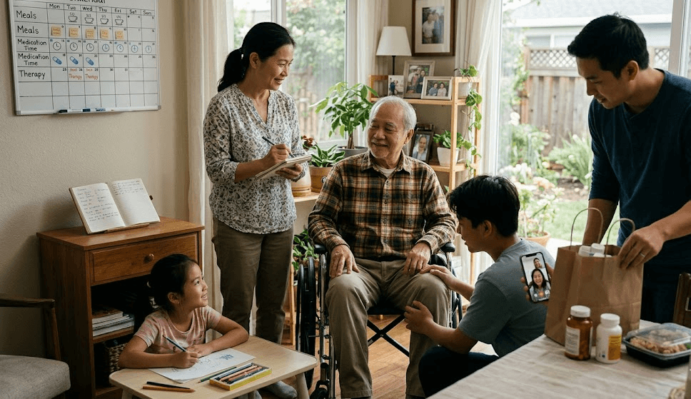 Áp Lực Chăm Sóc Người Sau Đột Quỵ