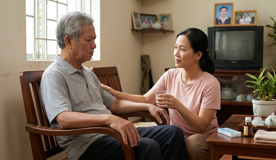 Người Bệnh Tai Biến Hay Cáu Gắt
