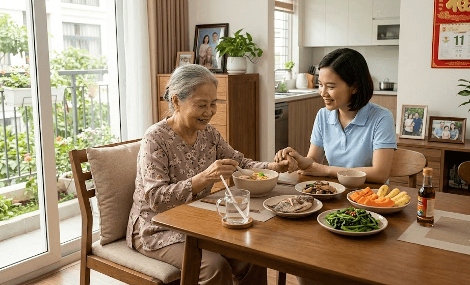 Chăm sóc người cao tuổi tại nhà