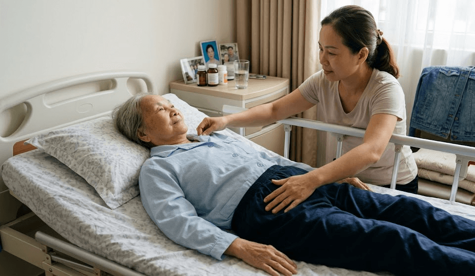Thay Đồ Cho Người Già Nằm Một Chỗ