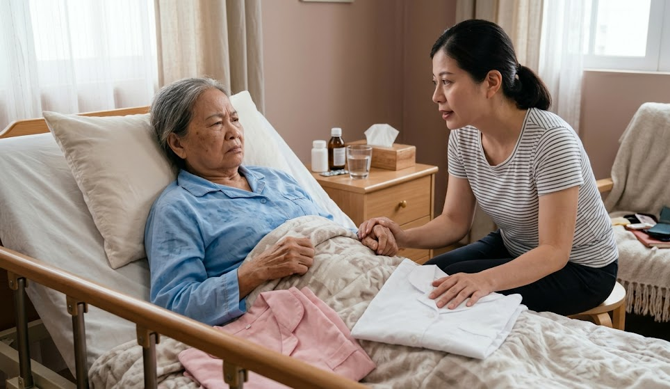 Thay Đồ Cho Người Già Nằm Một Chỗ