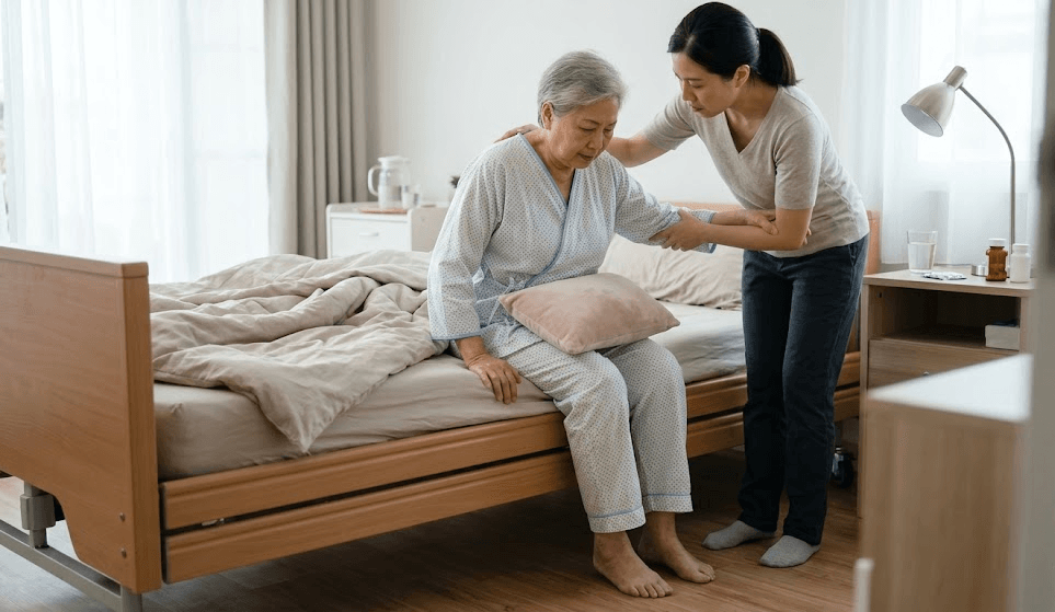 Bảo vệ vết mổ bụng khi đi lại