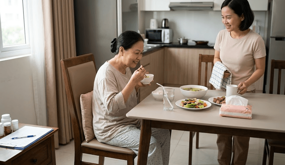 Bảo vệ vết mổ bụng khi đi lại