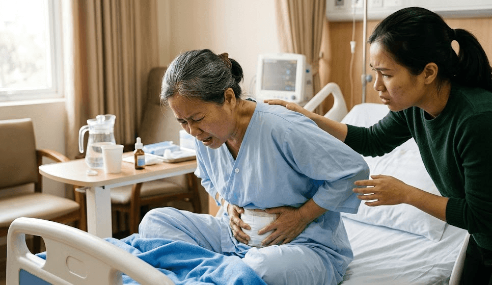 Đau Vết Mổ Bụng Khi Ho