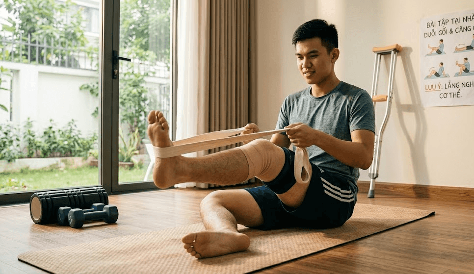 Phục hồi chức năng sau mổ dây chằng.