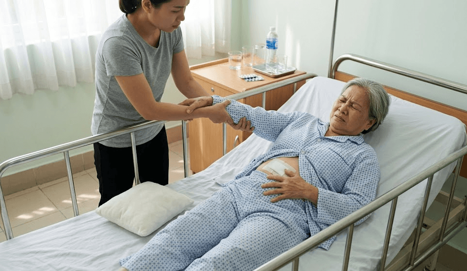 Đau Vết Mổ Bụng Khi Ho