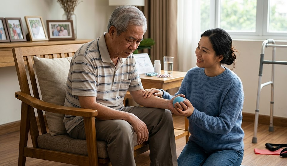 động viên người sau đột quỵ 