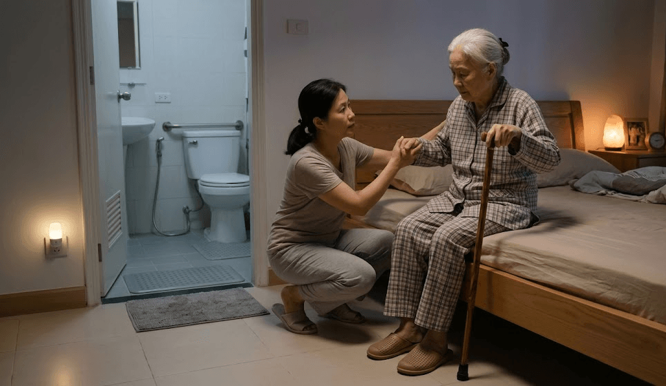 Chăm Sóc Người Già Ban Đêm: Cách Hỗ Trợ An Toàn Cho Gia Đình