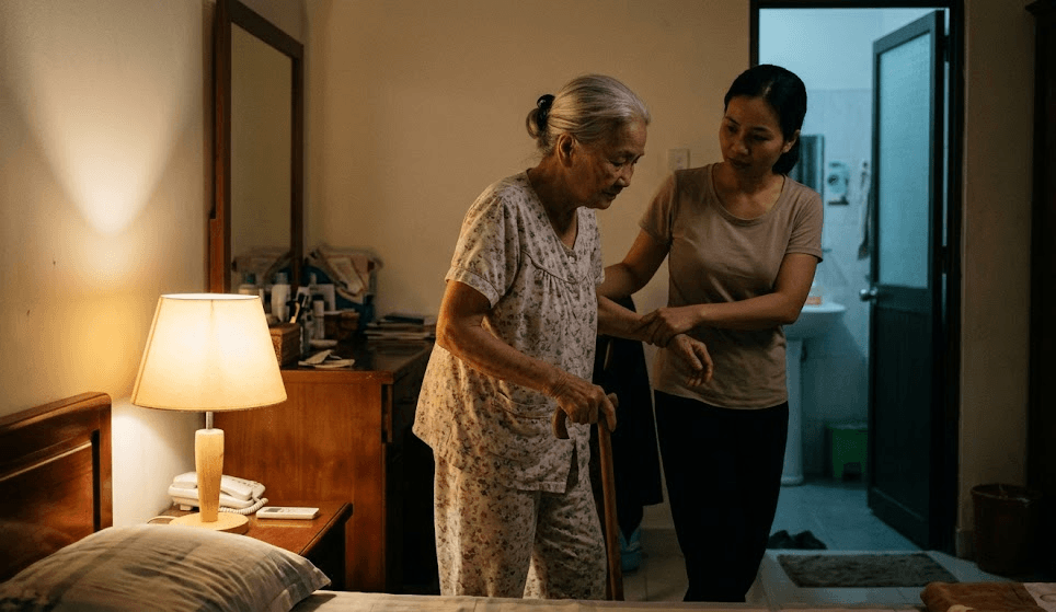 Chăm Sóc Người Già Ban Đêm: Cách Hỗ Trợ An Toàn Cho Gia Đình