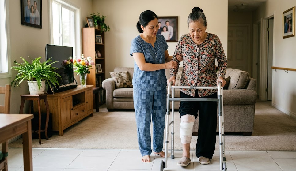 Chăm Sóc Người Mới Mổ Chân