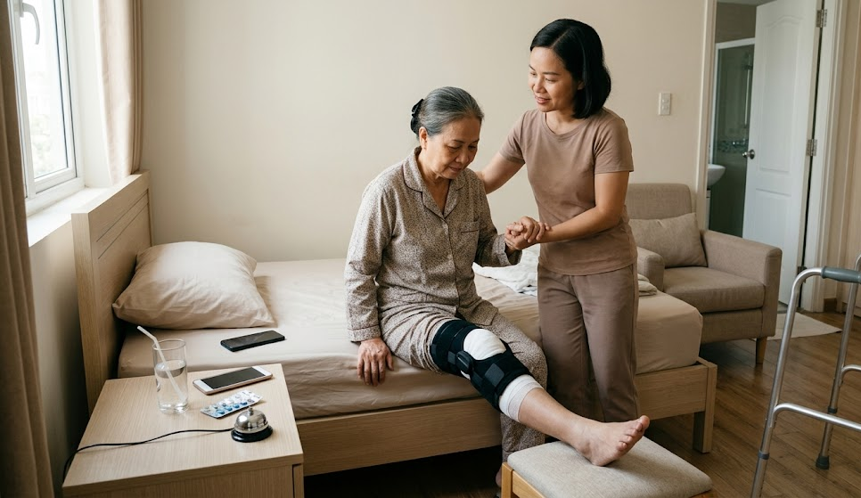 Chăm Sóc Người Mới Mổ Chân