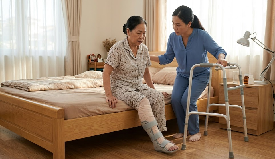 Chăm Sóc Người Mới Mổ Chân