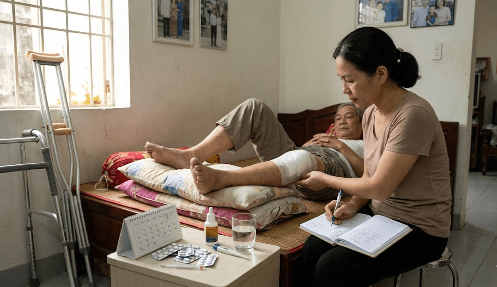 Chăm Sóc Người Mới Mổ Chân