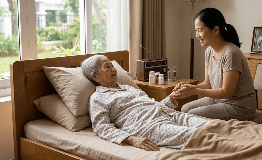 An Ủi Người Già Bệnh Nặng