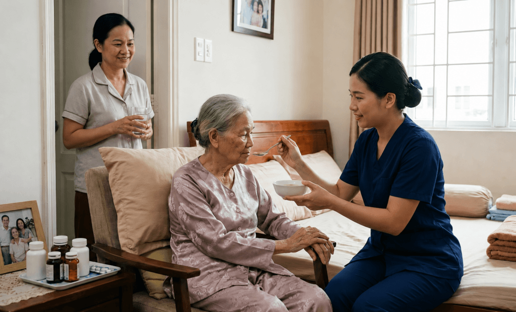An Ủi Người Già Bệnh Nặng