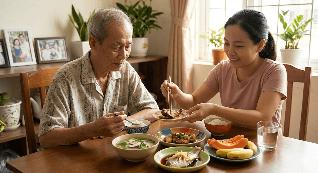 Tăng Sức Đề Kháng Cho Người Già