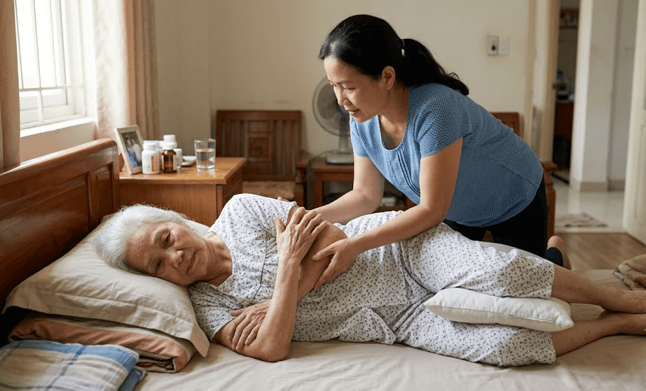 Xoay Trở Người Già Nằm Liệt Giường