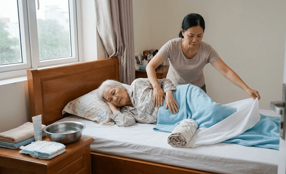 Xoay Trở Người Già Nằm Liệt Giường