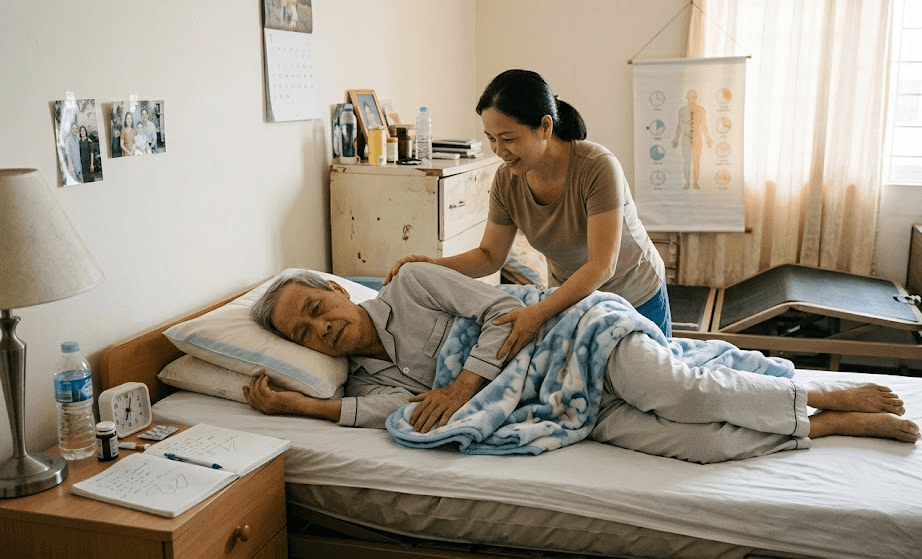 Xoay Trở Người Già Nằm Liệt Giường
